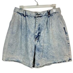 Vintage 80’s Paris Sport Club Iconic Acid Wash High Rise Mom Shorts Size 9
